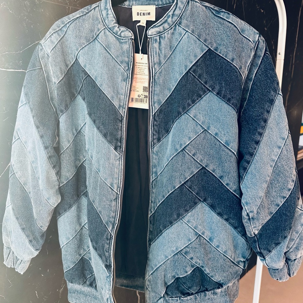 Sézane Blue Denim Jacket
